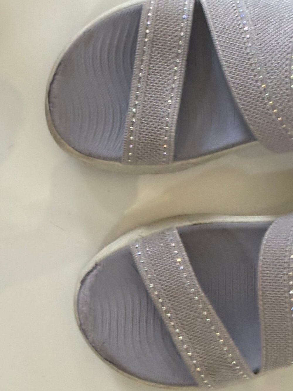 Skechers Slip-ins GO WALK Flex Sandal  Belle Purple 9 - Picture 3 of 6